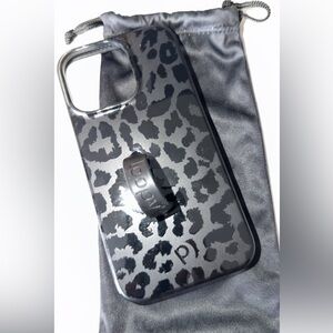 Stylish Black Leopard Print Phone Case
